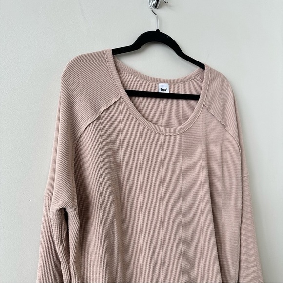 Aritzia-tna Alder Waffle Nude Thermal (Size:Medium) - Picture 6 of 9